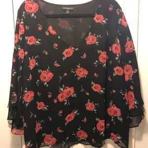 Lane Bryant Print Blouse